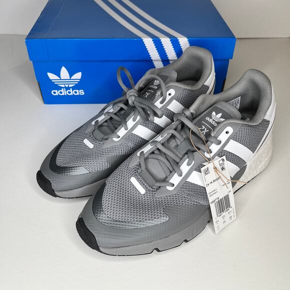 Adidas ZX1K Boost Gray Sneaker Athletic Shoes New 11 main image 4